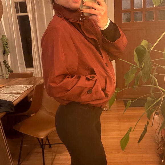 NWT Commense Burgundy Trench Coat - Picture 11 of 12